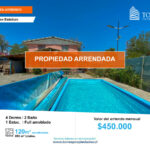 PROPIEDAD ARRENDADA - NO DISPONIBLE casa 4D, 2B con piscina en sector lo Calvo, San Esteban. 3