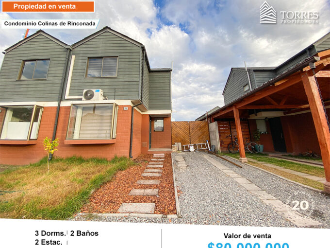 Casa en venta 3D 2B, Rinconada de Los Andes. 5