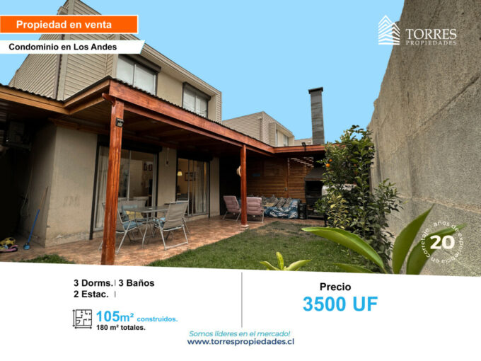 Casa en condominio en Los Andes 3D 3B, Los Andes. 3